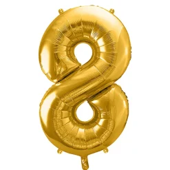 Balon Metal Foliowy Cyfra "8" 86 Cm