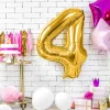 Balon Metal Foliowy Cyfra "4" 86 Cm