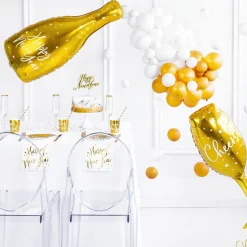 Balon New Year Metalizowany Butelka 32X82 Cm