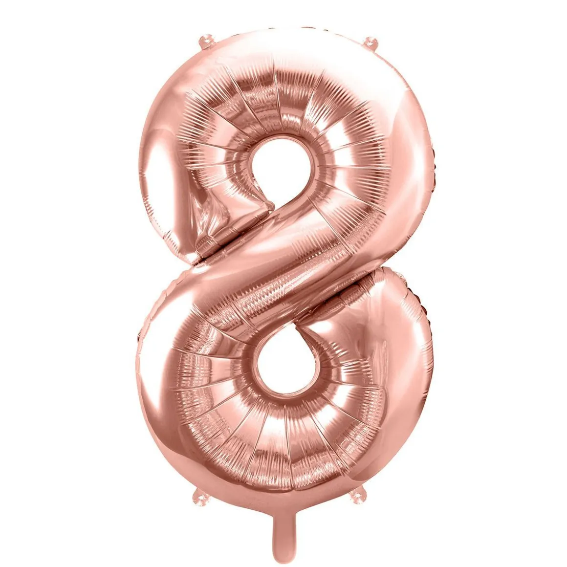 Balon Pink Metal Foliowy Cyfra "8" 86 Cm