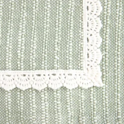 Bieznik Aniza Bawelniany Z Koronka 40X160 Cm