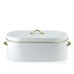 Chlebak Sandy White Ze Zlotymi Elementami 18X34 Cm