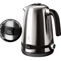 Czajnik Elektryczny Black Silver Eternal Z Regulacja Temperatury Srebry 1,7 L