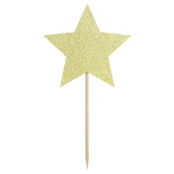 Dekoracja Stars Do Muffinek Zlote Gwiazdki 6 Szt. 11,5 Cm