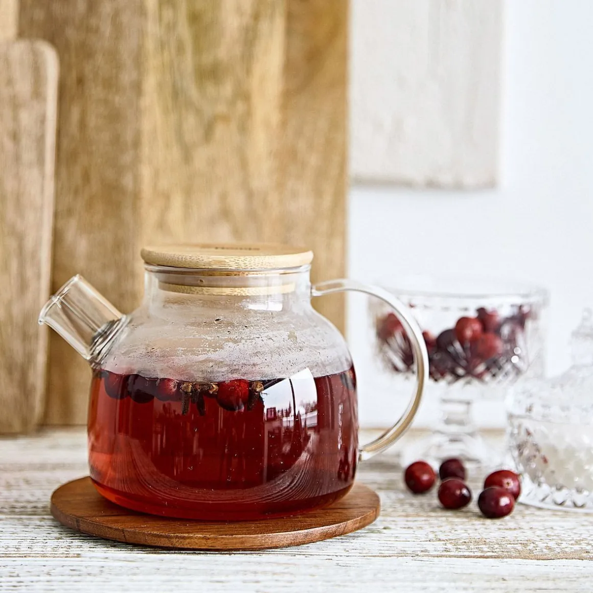 Dzbanek Saffron Z Drewnianym Wieczkiem 1 L