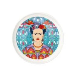 Filizanka Frida Kahlo Do Espresso Ze Spodkiem Turkusowa 0,08 L