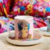 Filizanka Frida Kahlo Ze Spodkiem Fioletowa 0,2 L