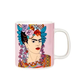 Filizanka Frida Kahlo Ze Spodkiem Fioletowa 0,2 L