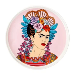 Filizanka Frida Kahlo Ze Spodkiem Fioletowa 0,2 L