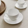Filizanka Sylia Duza Biala Z Ornamentem 0,25 L