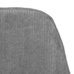 Fotel Lunaire Obrotowy W Tkaninie Teddy Boucle Szary 86X76X87 Cm