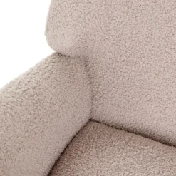 Fotel Lunnie Bujany W Tkaninie Teddy Boucle 67X78X92 Cm