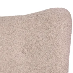 Fotel Moss Teddy Boucle Bujany Bezowy W Tkaninie Teddy Boucle 72X73X92 Cm