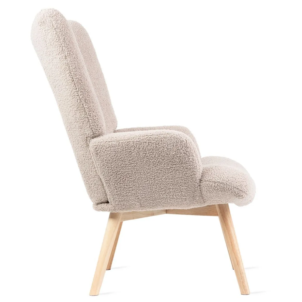 Fotel Moss Teddy Boucle W Tkaninie Teddy
