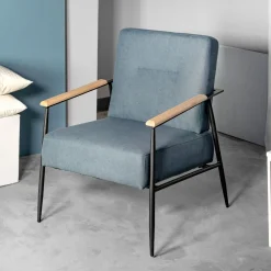 Fotel Veludo Denim 71X70X83 Cm