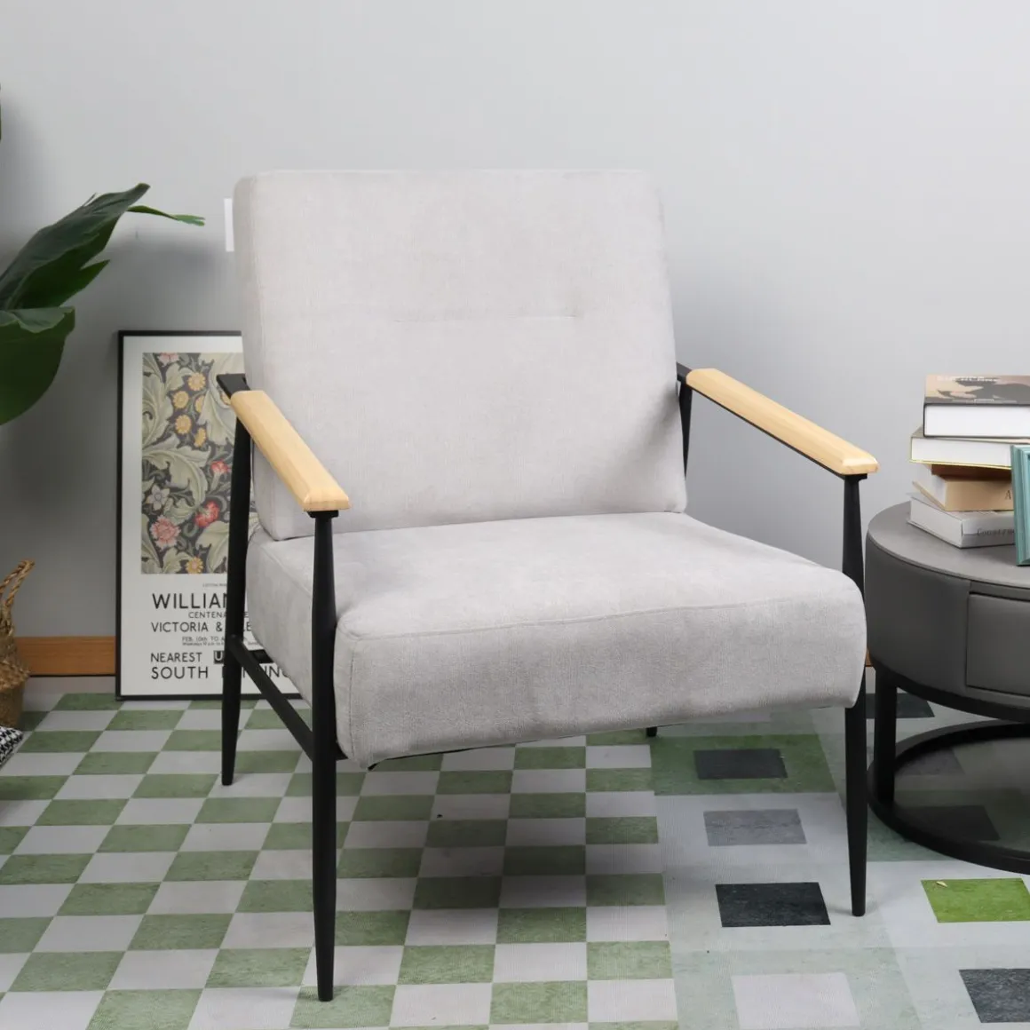 Fotel Veludo 71X70X83 Cm