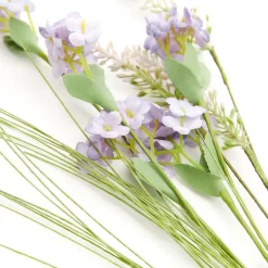Galazka Sztuczna Meadow Z Malymi Kwiatkami Fioletowa 53 Cm