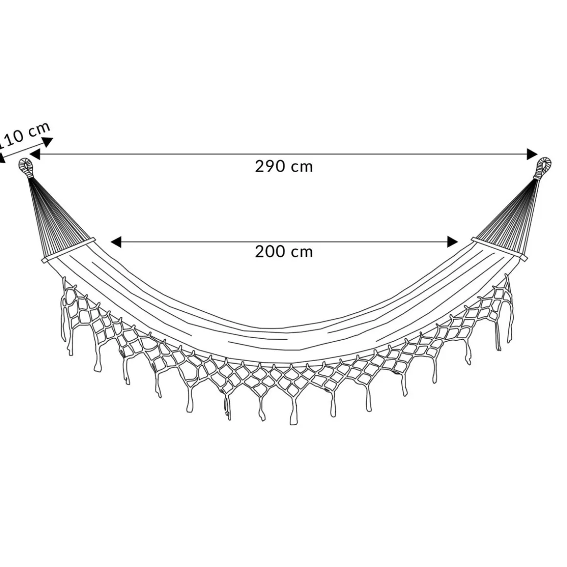 Hamak Wobble Ecru 100X200 Cm
