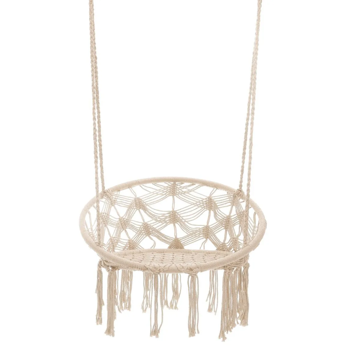 Hustawka Circle Doira Makrama Bezowa 82X60X115-138 Cm