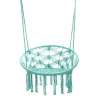 Hustawka Circle Doira Makrama Turkusowa 82X60X115-138 Cm