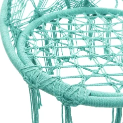 Hustawka Circle Doira Makrama Turkusowa 82X60X115-138 Cm