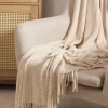 Koc Chenille Szenilowy Ecru 130X170 Cm