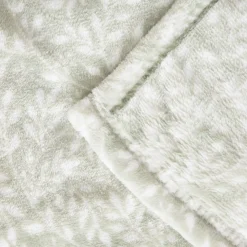 Koc Landen W Liscie Pistacjowy 150X200 Cm