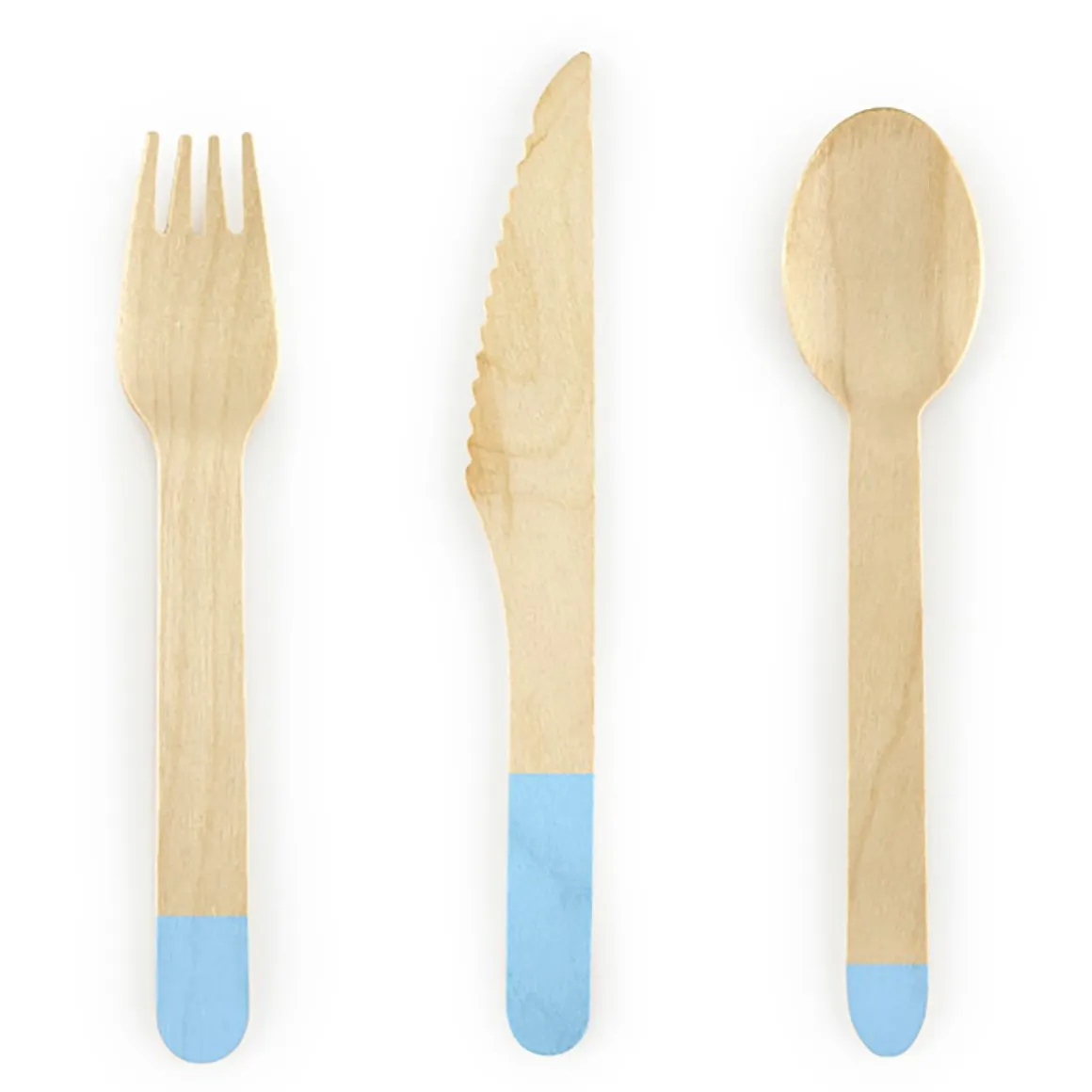 Komplet Sztućców Wooden Drewnianych 6 Os.