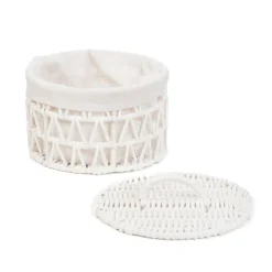 Kosz Do Przechowywania Flossie Bialy 23X23X14.5 Cm