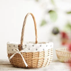 Koszyk Norso Z Raczka Naturalny 38 Cm
