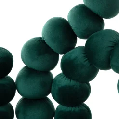 Krzeslo Bubble Beam Welurowe Zielone Z Czarnymi Nogami 56,5X52X87 Cm