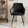 Krzeslo Fellice Welurowe Czarne 56X61X86 Cm