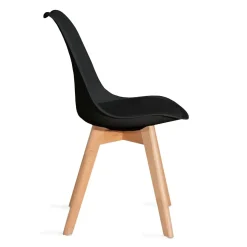 Krzeslo Fisco Czarne 48X56X82 Cm