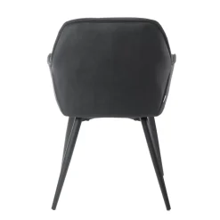 Krzeslo Flossi Welurowe Czarne 57X63X84 Cm