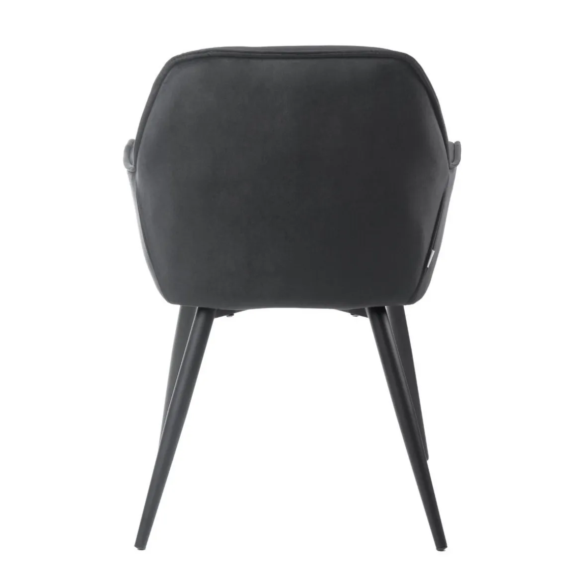 Krzeslo Flossi Welurowe Czarne 57X63X84 Cm