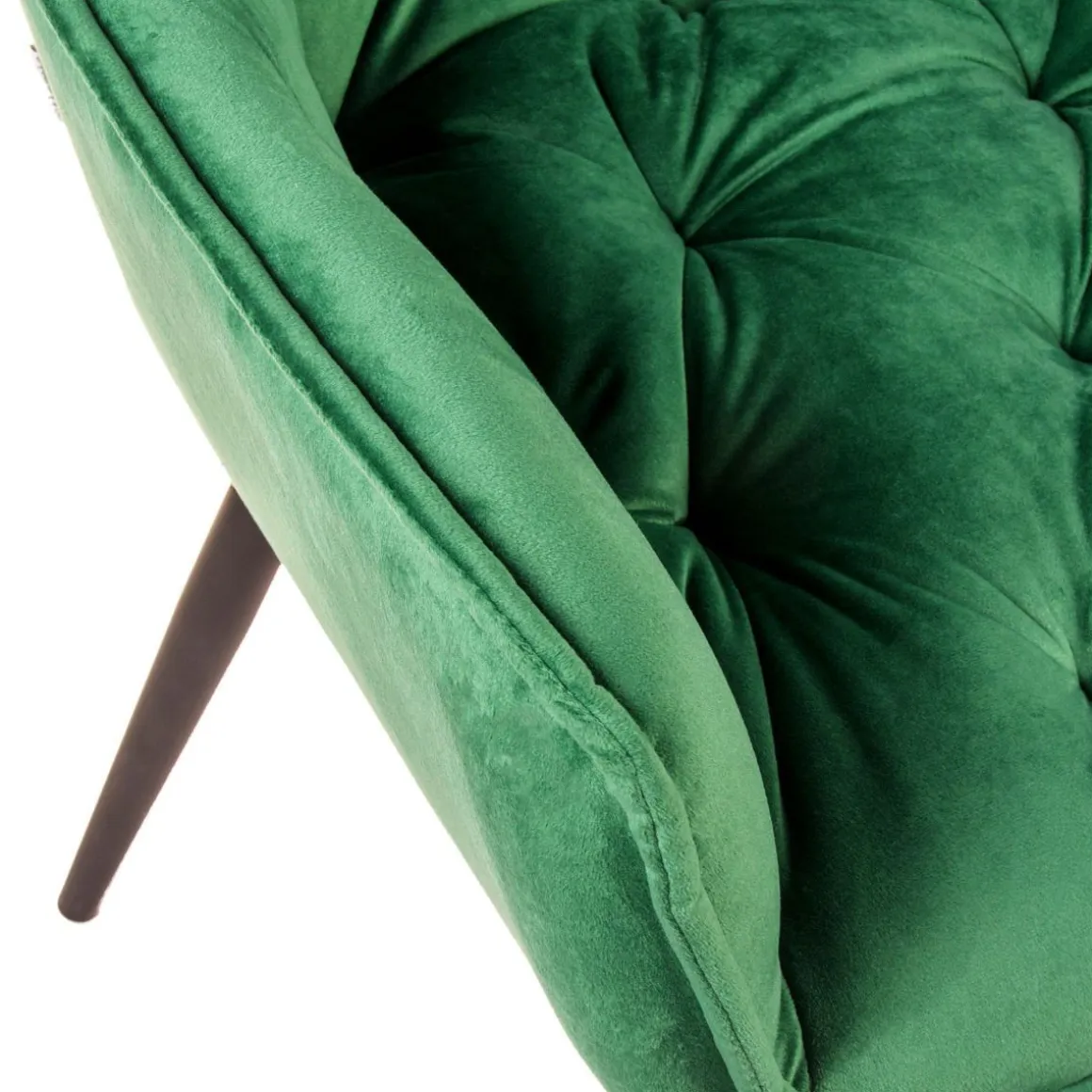 Krzeslo Flossi Welurowe Zielone 57X63X84 Cm