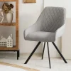 Krzeslo Laurent Obrotowe Welurowe Bezowe 54X55X85 Cm, Sh: 50Cm
