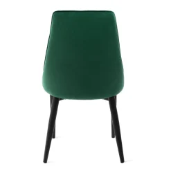 Krzeslo Louis Ribbon Welurowe Zielone 44X59X88 Cm