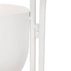 Kwietnik Floero Metalowy Bialy 49X14X80 Cm