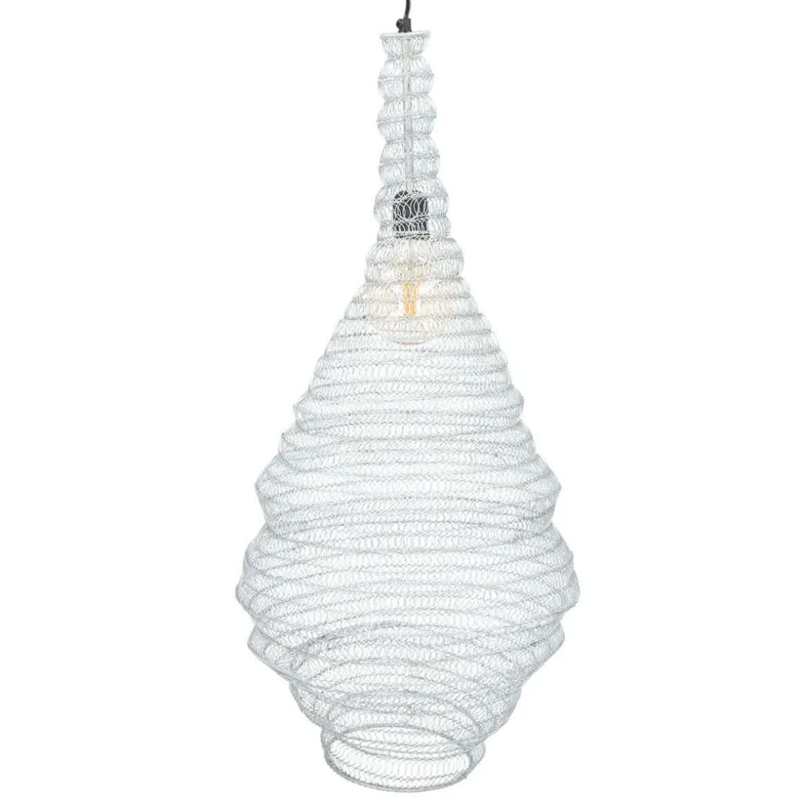 Lampa Ali Sufitowa Srebrna 82 Cm