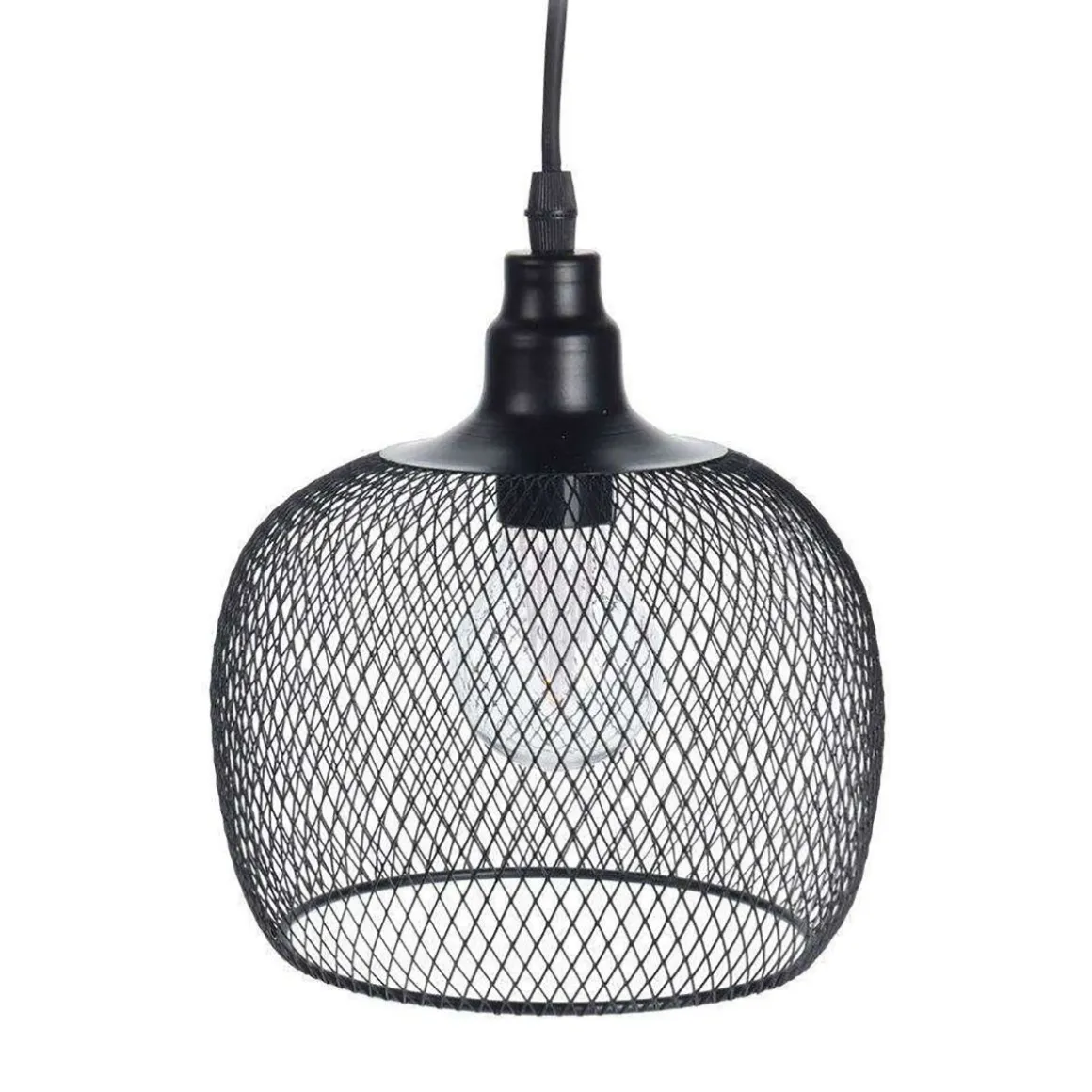 Lampa Atros Wiszaca Czarna 19X18 Cm