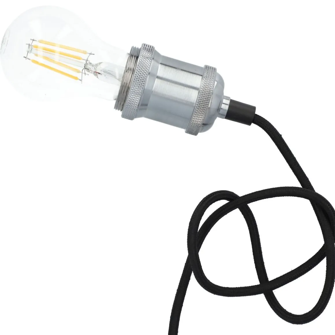 Lampa Jesper Sufitowa Ze Srebrym Elementem 7 Cm
