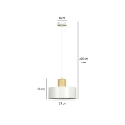 Lampa Torin Sufitowa 1-Punktowa Fi 25 Cm