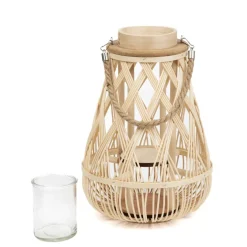 Lampion Radiant Pleciony Naturalny 35 Cm