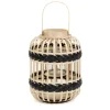 Lampion Radiant Pleciony Z Czarnymi Elementami 30 Cm