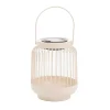 Lampion Solarny Fonar Metalowy Ecru 12,5X12,5X11,5 Cm