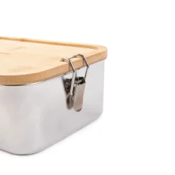 Lunchbox Nukka Prostokatny Z Bambusowa Pokrywka 1,6 L