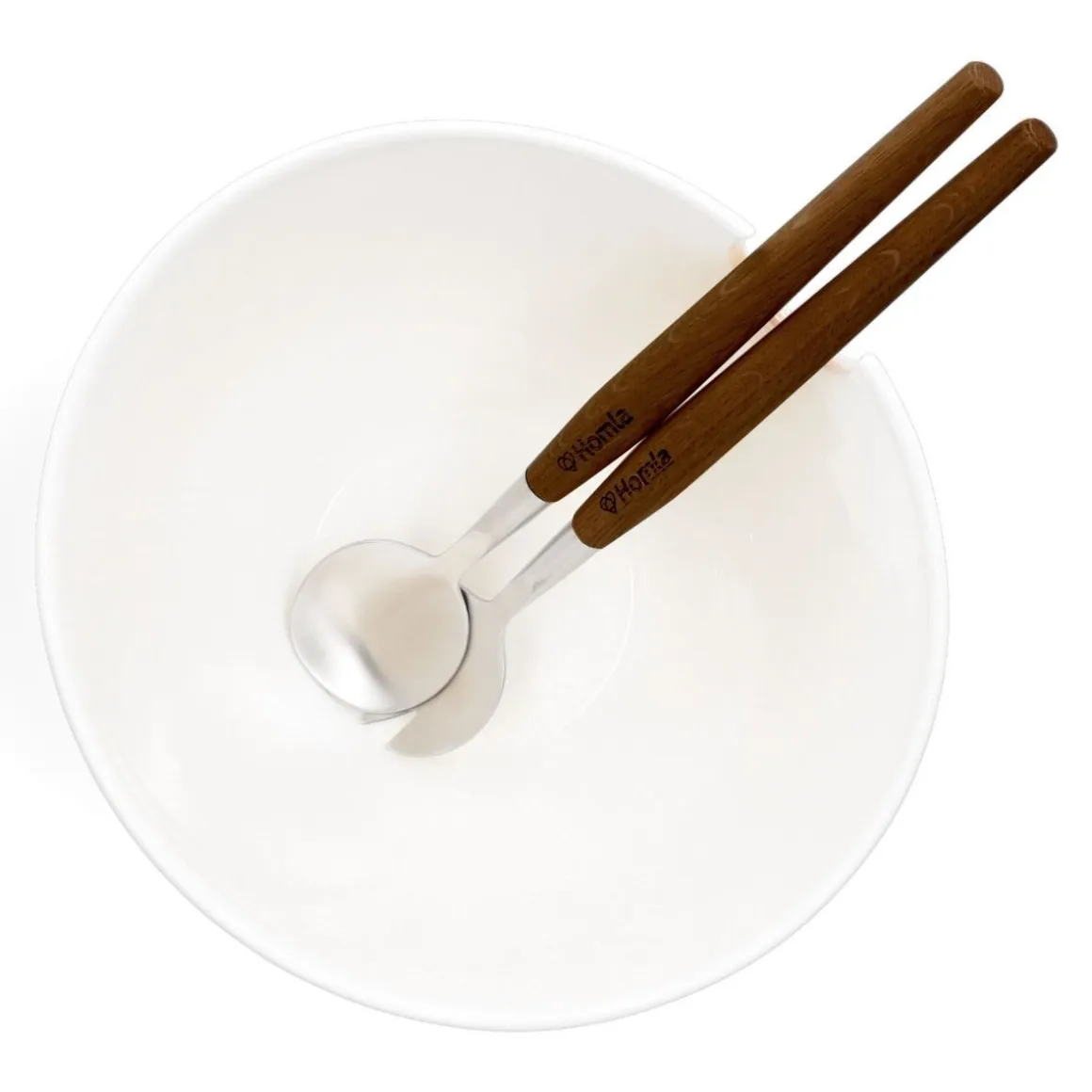 Misa Mooka Do Salat Ceramiczna Z Przyborami Biala 24 Cm