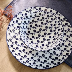 Miska Navia Granatowa W Kwiatuszki 16 Cm