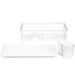 Ociekacz Kuchenny Plystre Bialy 42X31X13 Cm